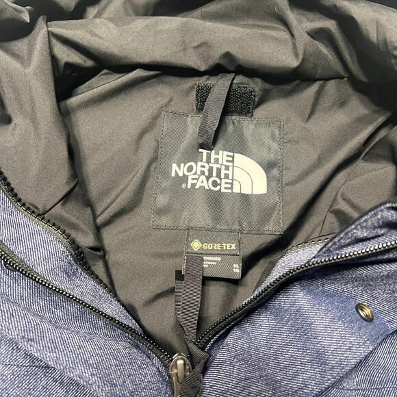 THE NORTH FACE GORETEX MOUNTAIN JACKET DENIM BLUE SIZE XL - Picture 5 of 6